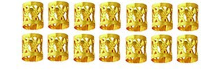 Goddess Hair Clips , 14 count pack, gold color