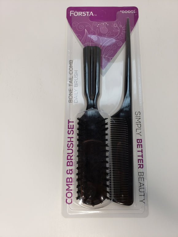 Bone Tail  Comb and Daily Brush Set