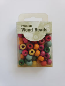 Earth Tone Wood Beads, 84 count