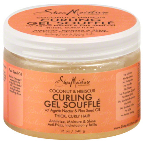 Shea Moisture Coconut and Hibiscus Curling Gel Souffle 12 oz